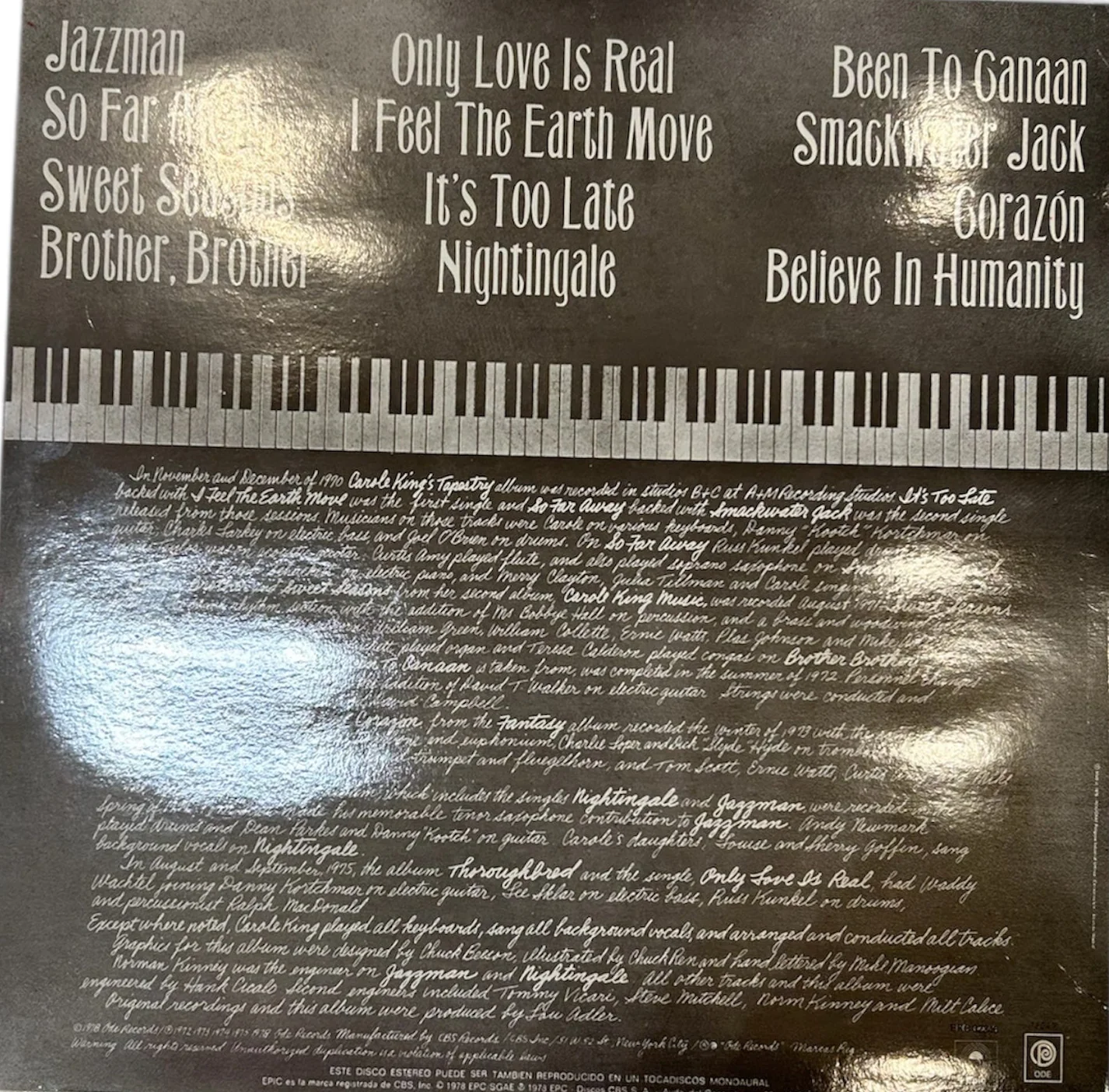 LP Carole King ‎– Her Greatest Hits - Songs Of Long Ago (Producto exclusivo recogida en tienda) 2ª mano - Image 2