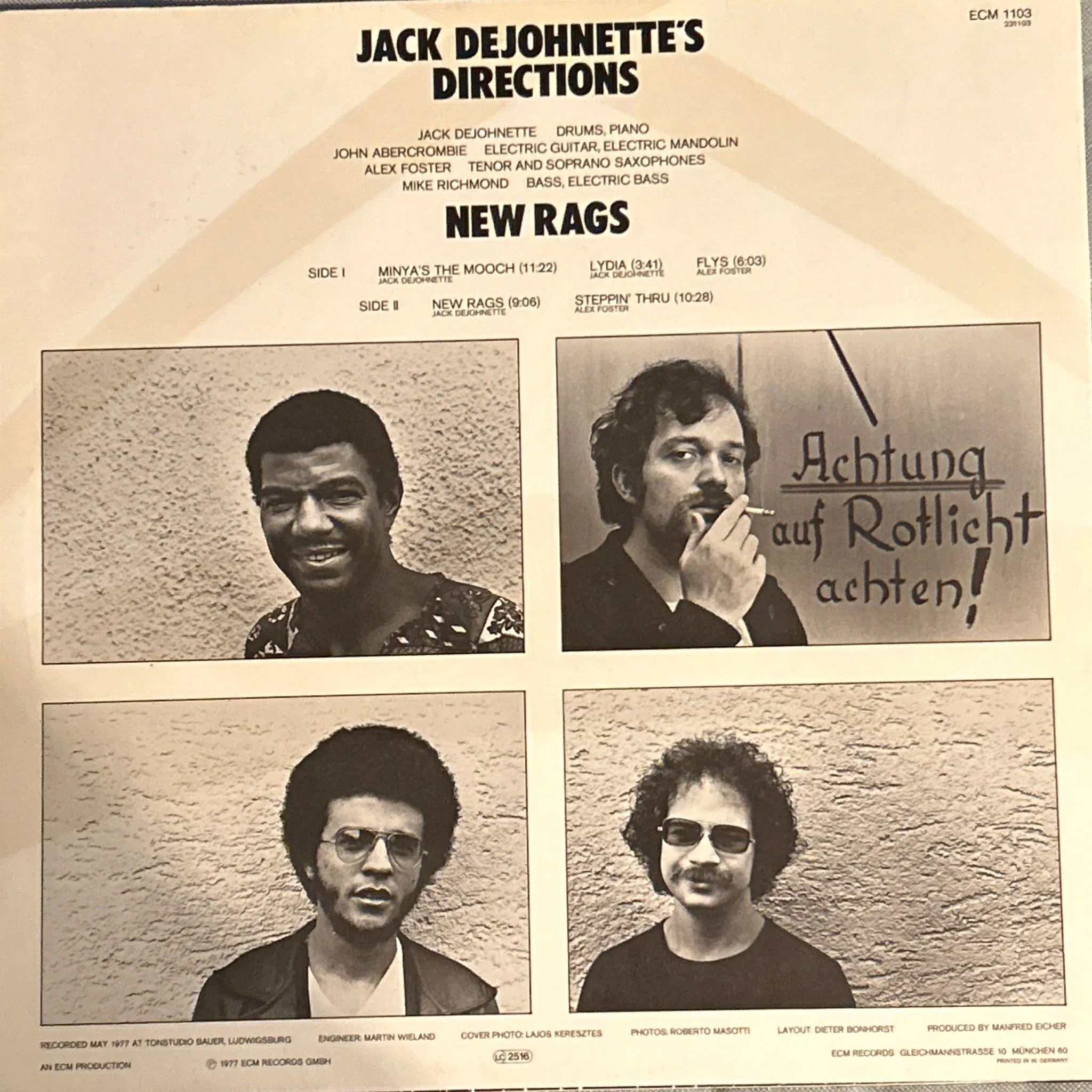 LP Jack DeJohnette's Directions ‎– New Rags Ed. Alemana 2ª Mano - Image 2
