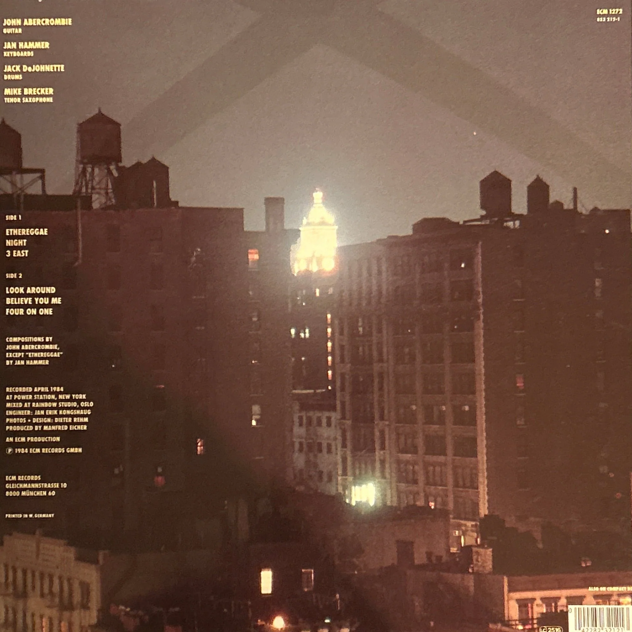 LP John Abercrombie ‎– Night Ed. Alemana 2ª Mano - Image 2