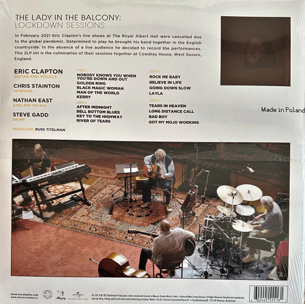 LP Eric Clapton ‎– The Lady In The Balcony: Lockdown Sessions Nuevo precintado - Image 2