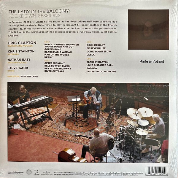 LP Eric Clapton ‎– The Lady In The Balcony: Lockdown Sessions Nuevo precintado - Image 2