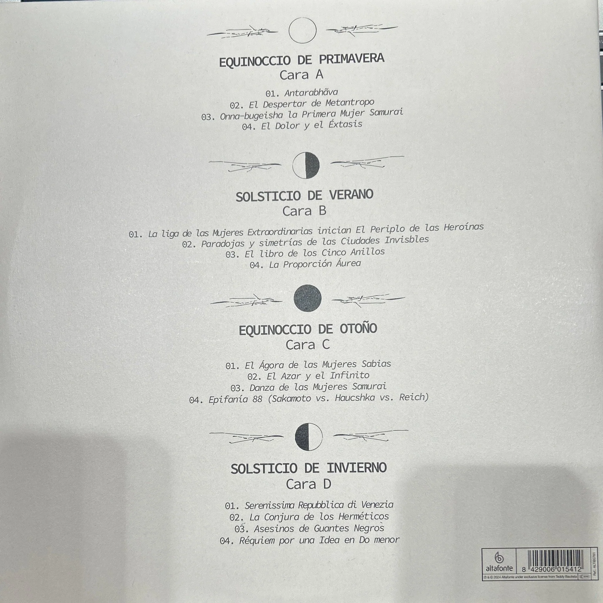 LP  Teddy Bautista – Ciclos 5.0 – El Periplo De Las Heroínas 2ª Mano - Image 2