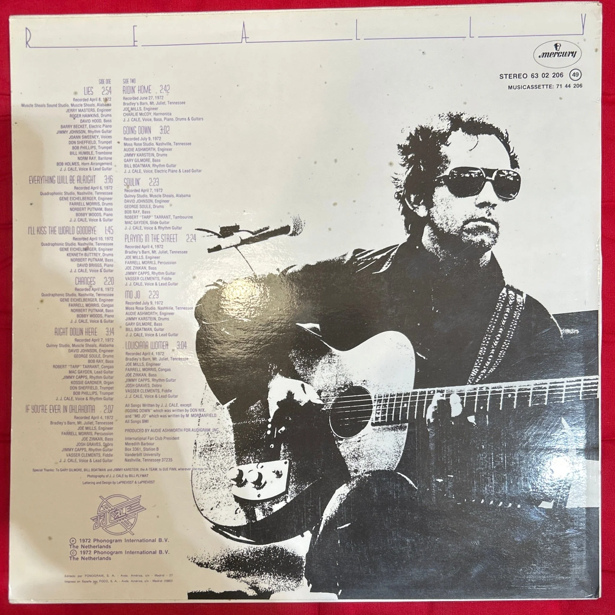 LP J.J. Cale ‎– Really  2ª Mano - Image 2