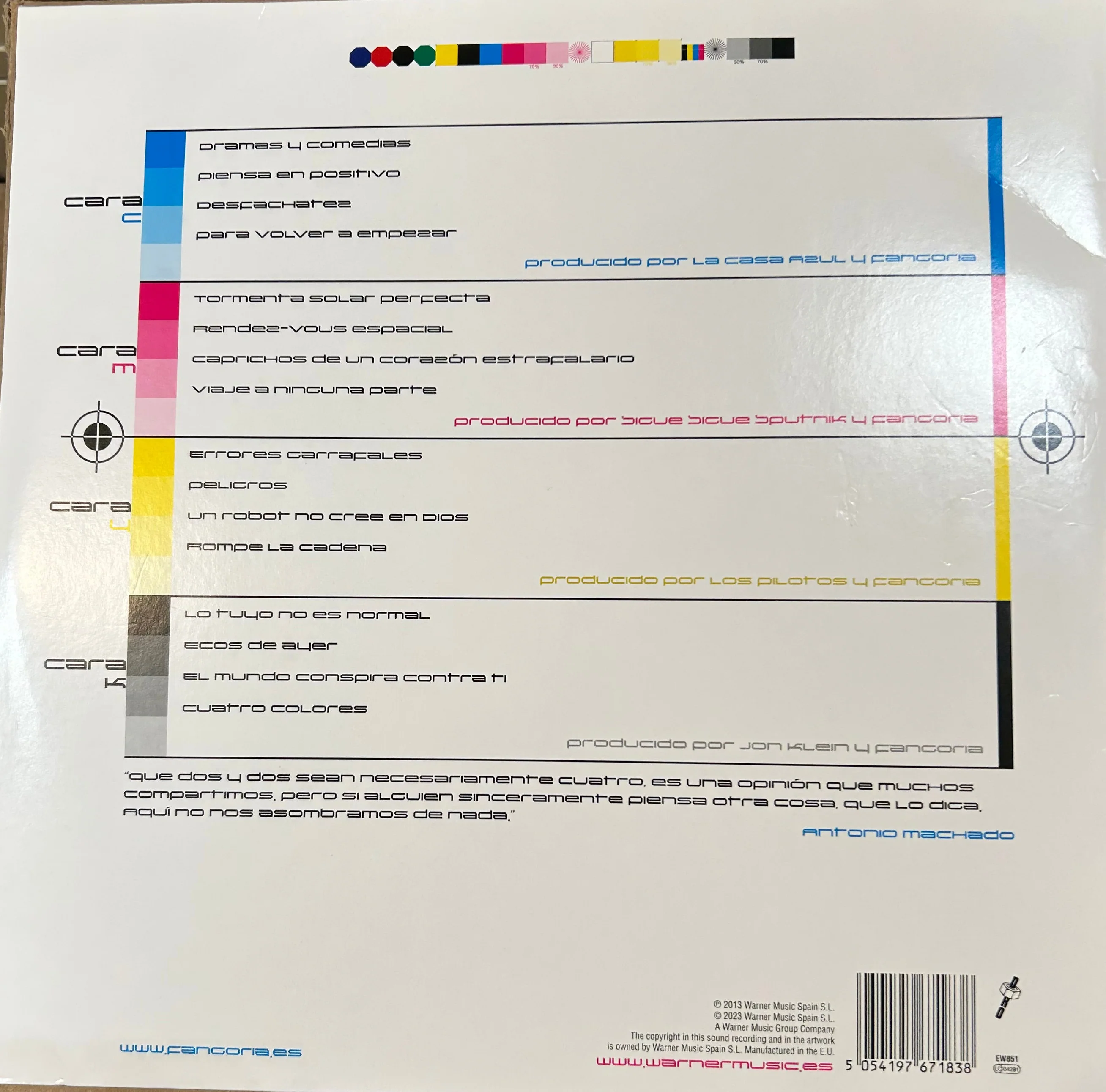 LP Fangoria ‎– Cuatricromía 2ª Mano - Image 2