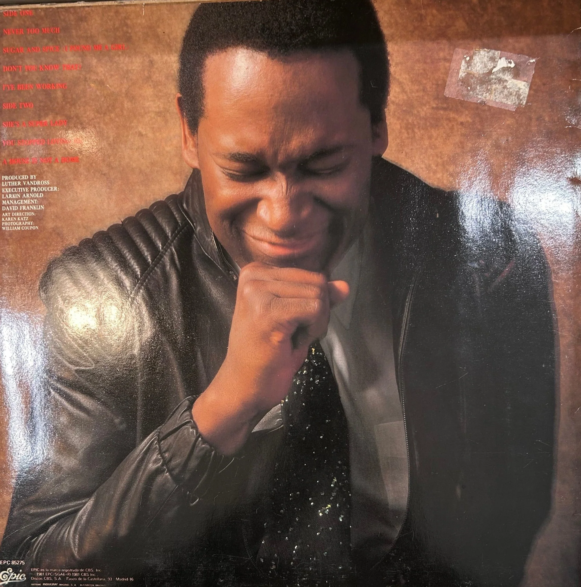 LP Luther Vandross - Never Too Much 2ª Mano - Image 2