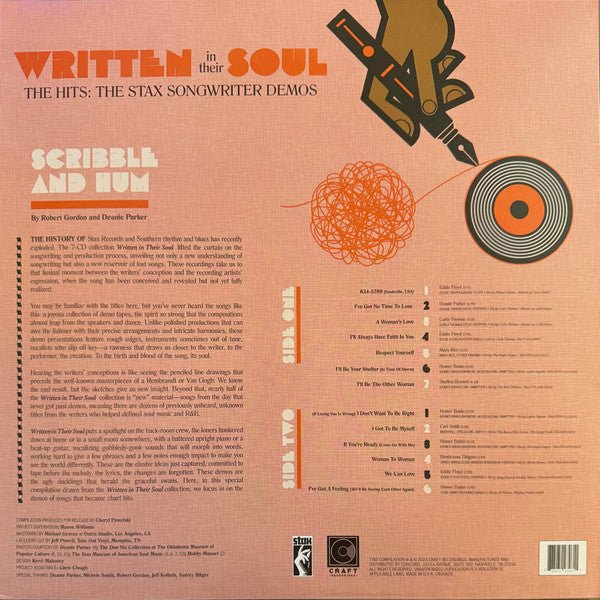 LP V/A ‎– Written In Their Soul (The Hits: The Stax Songwriter Demos) Nuevo precintado - Image 2