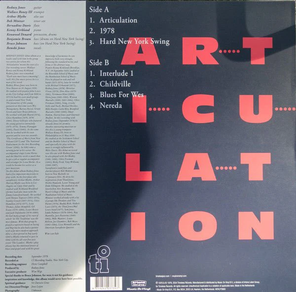 LP Rodney Jones ‎– Articulation Nuevo precintado - Image 2