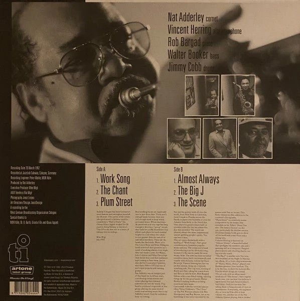 LP Nat Adderley Quintet Featuring Vincent Herring – Workin' Nuevo precintado - Image 2