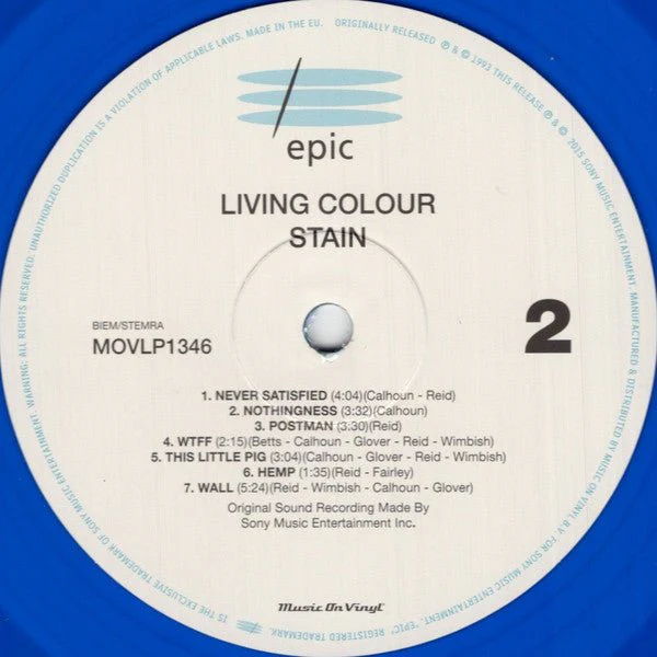 LP Living Colour – Stain Nuevo precintado - Image 3
