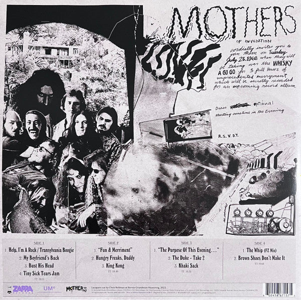 LP Frank Zappa & The Mothers Of Invention* – Whisky A Go Go, 1968: Highlights Nuevo precintado - Image 2