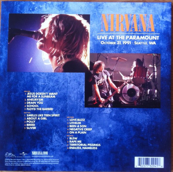 LP Nirvana ‎– Live At The Paramount  Nuevo precintado - Image 2