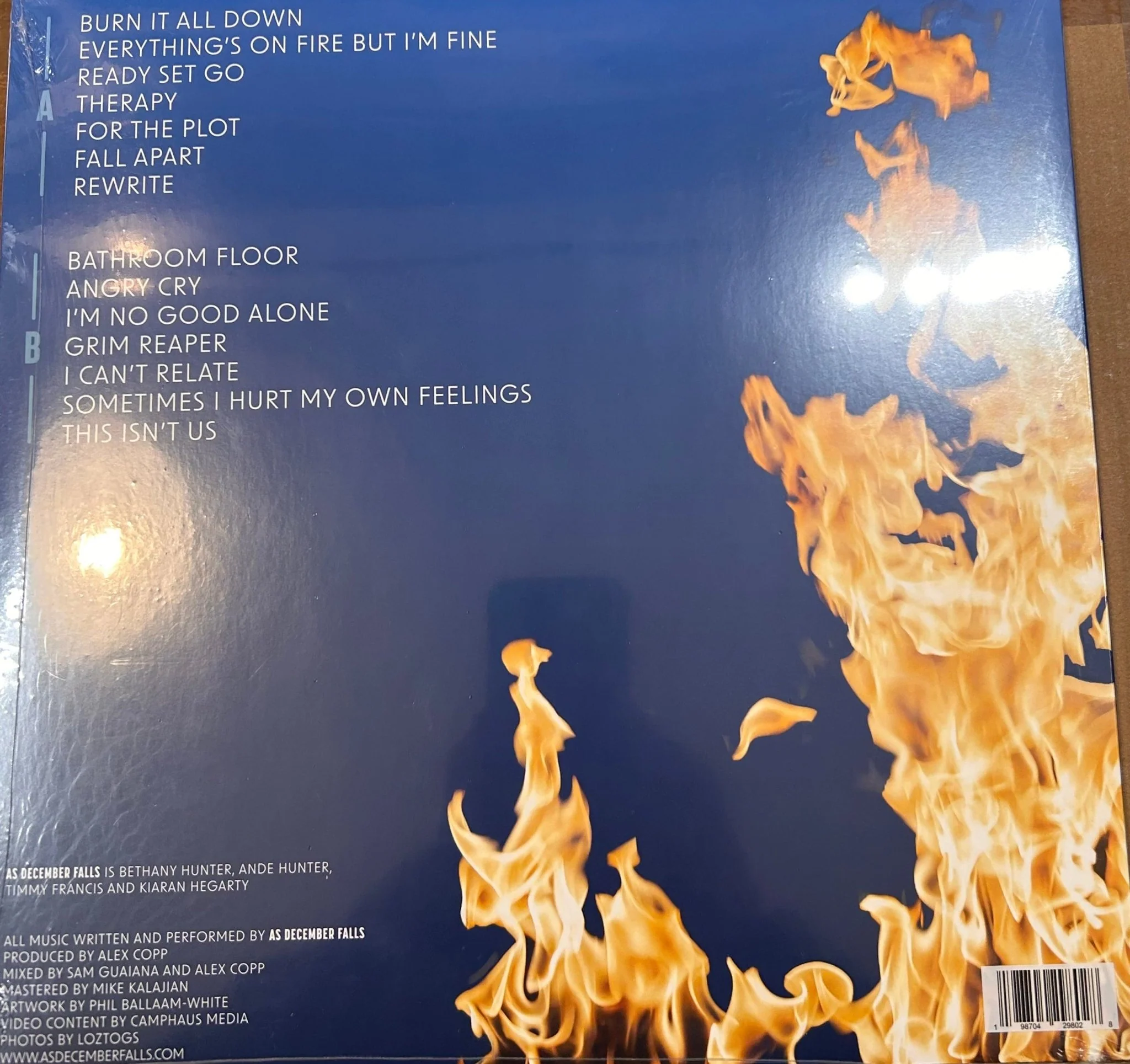 LP As December Falls ‎– Everything's On Fire But I'm Fine Nuevo precintado - Image 2