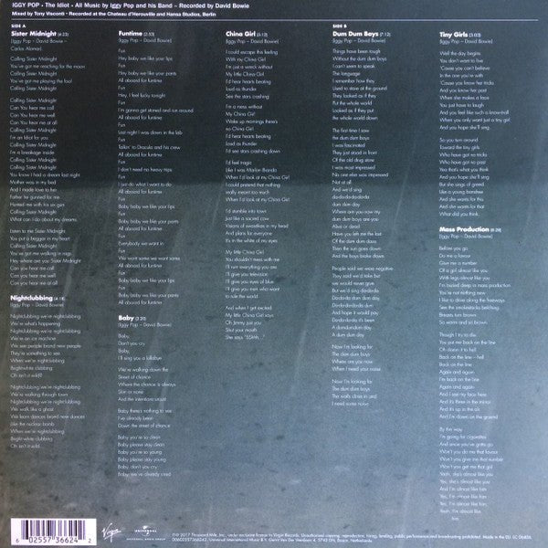 LP Iggy Pop ‎– The Idiot Nuevo precintado - Image 2