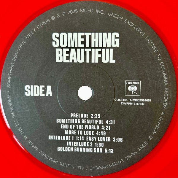 LP Miley Cyrus – Something Beautiful Nuevo precintado - Image 3