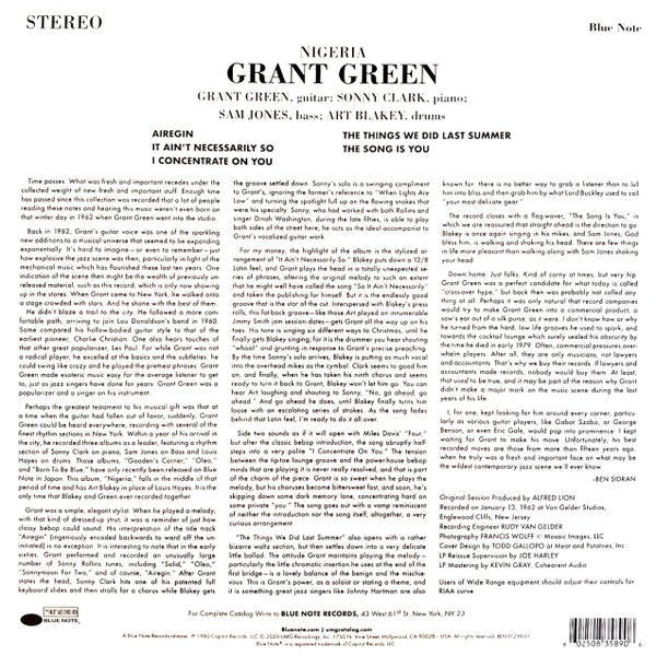 LP Grant Green – Nigeria Nuevo precintado - Image 2