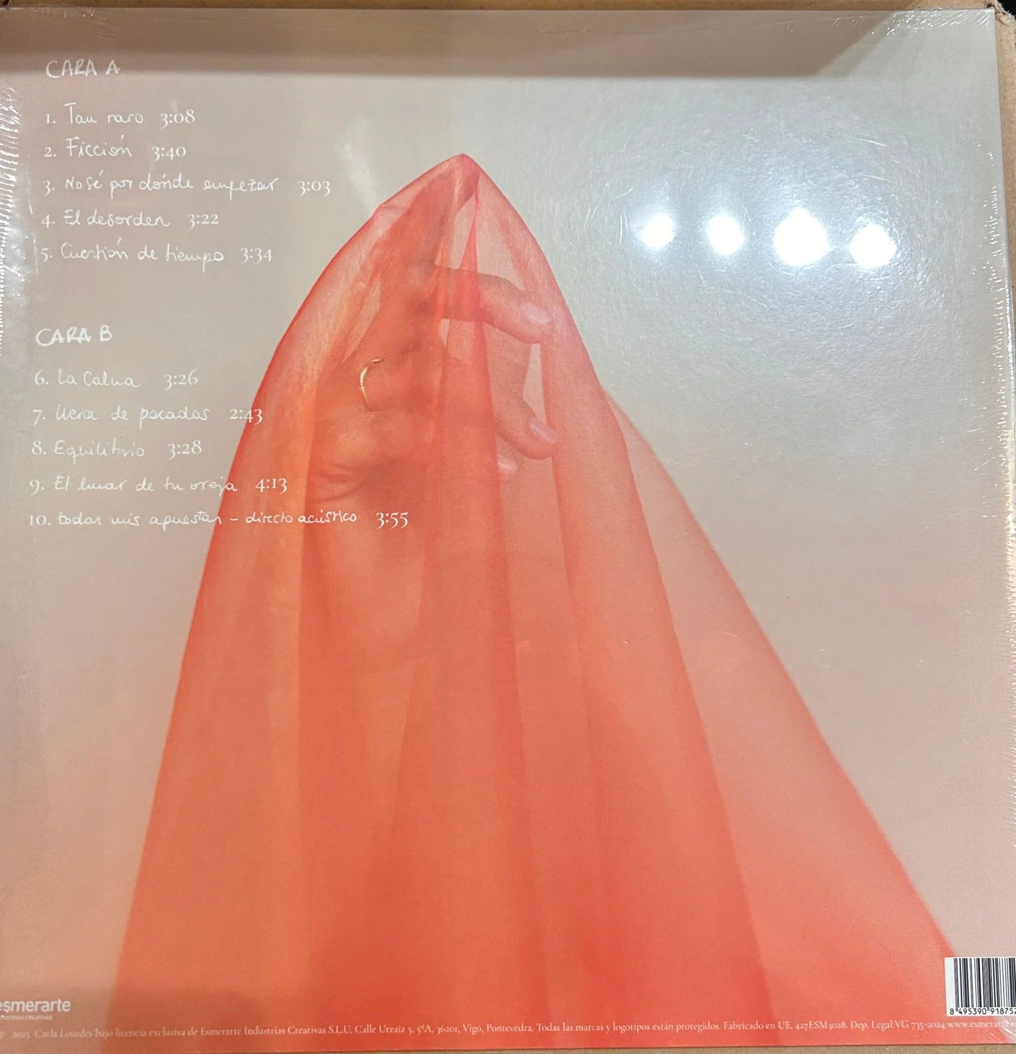 LP Carla Lourdes – El día que descubrí el lunar de tu oreja Nuevo precintado - Image 2