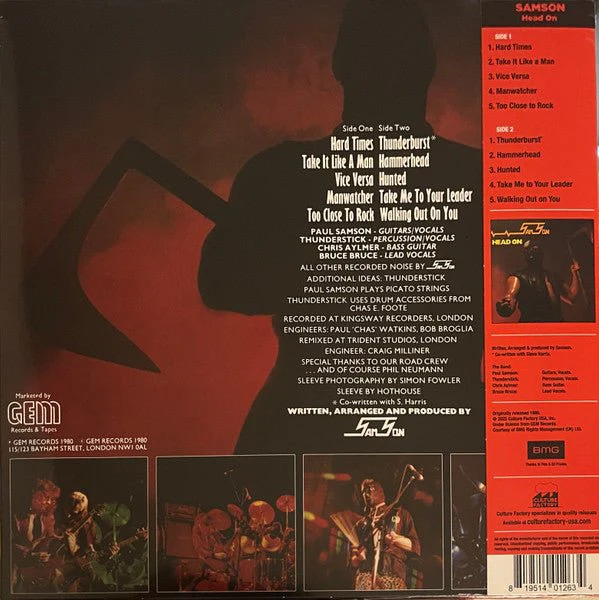 LP Samson  ‎– Head On Nuevo precintado - Image 3