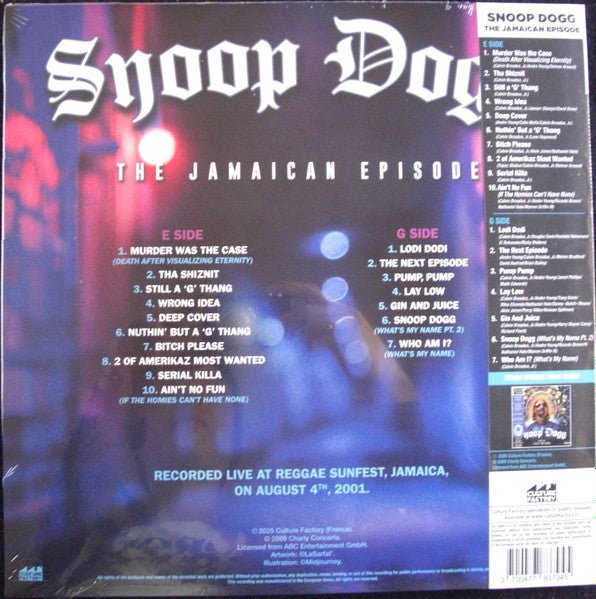LP Snoop Dogg – The Jamaican Episode Nuevo precintado - Image 2