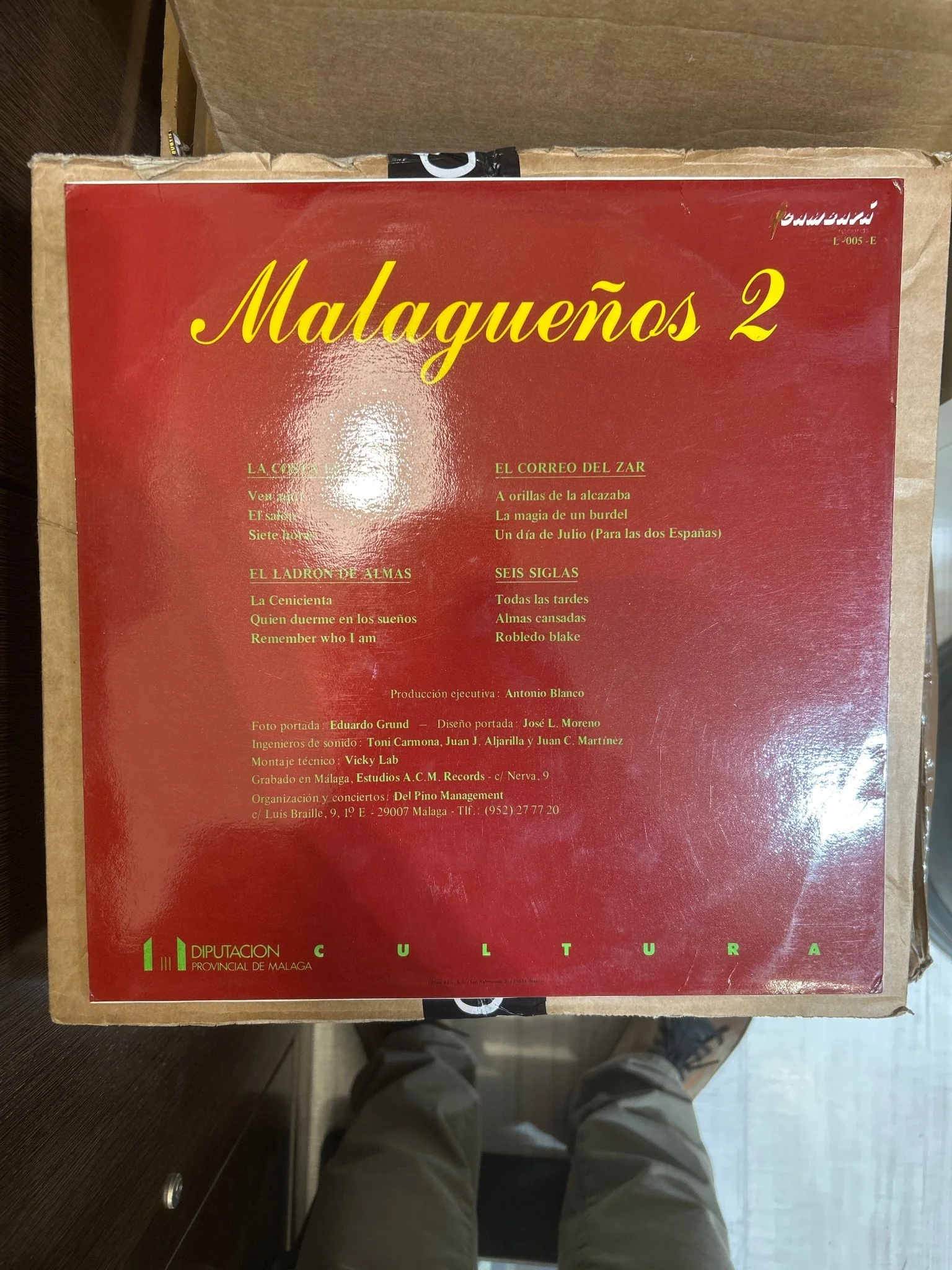 LP V/A – Malagueños 2 2ª Mano - Image 2