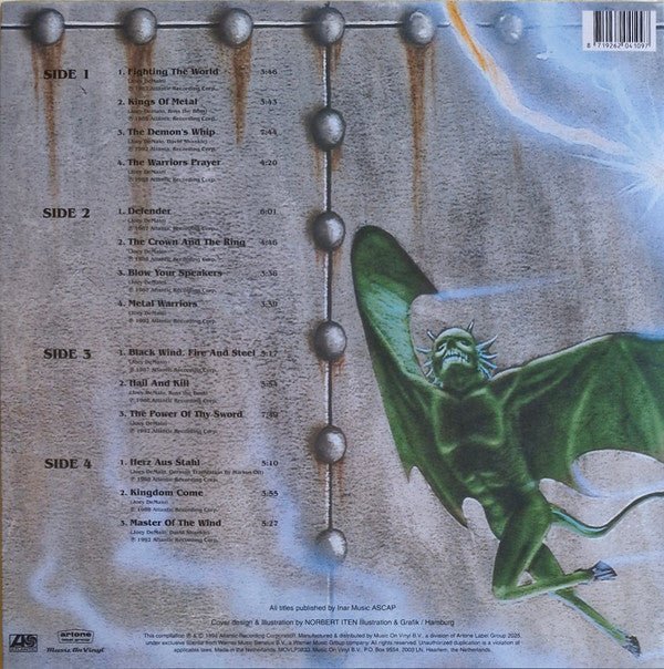 LP Manowar ‎– Best Of Manowar - The Hell Of Steel Nuevo precintado - Image 2