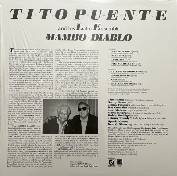 LP Tito Puente And His Latin Ensemble Special Guest George Shearing – Mambo Diablo Nuevo precintado - Image 2