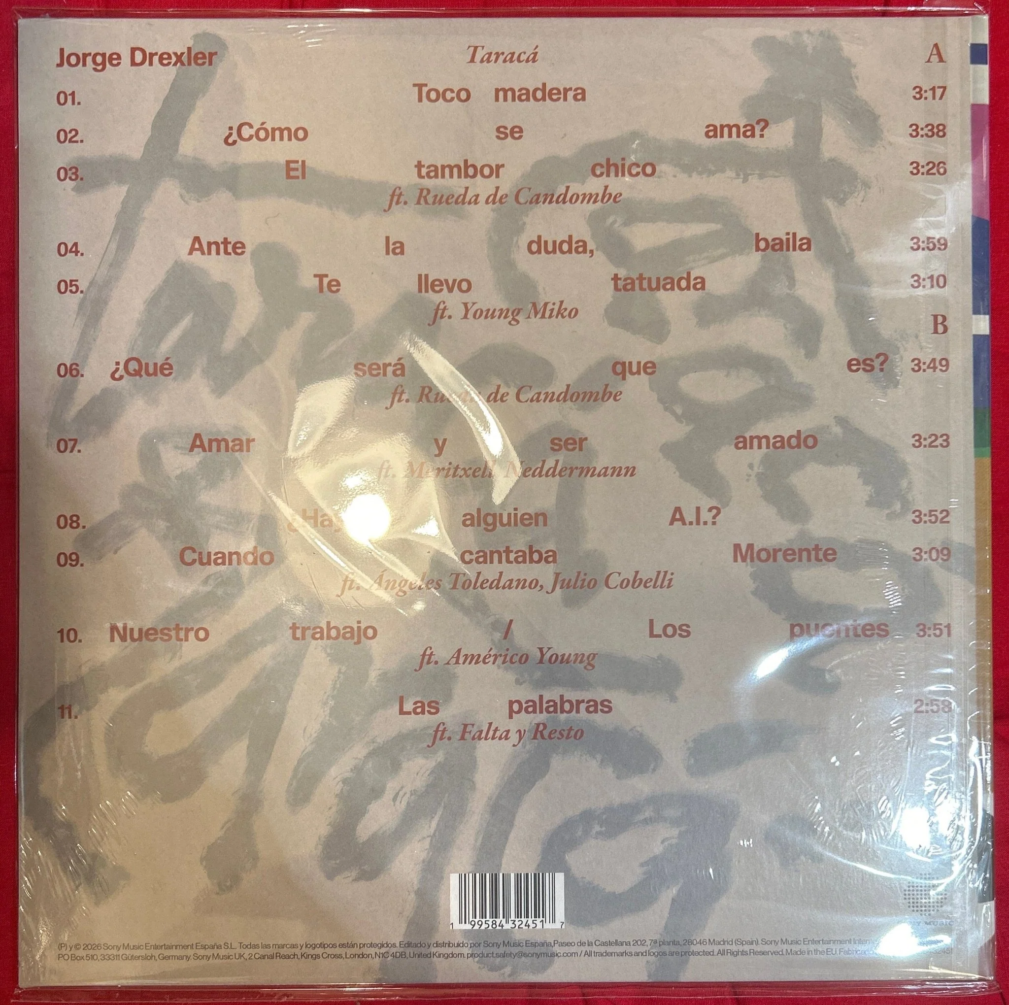 LP Jorge Drexler - Taraca  Nuevo precintado - Image 2