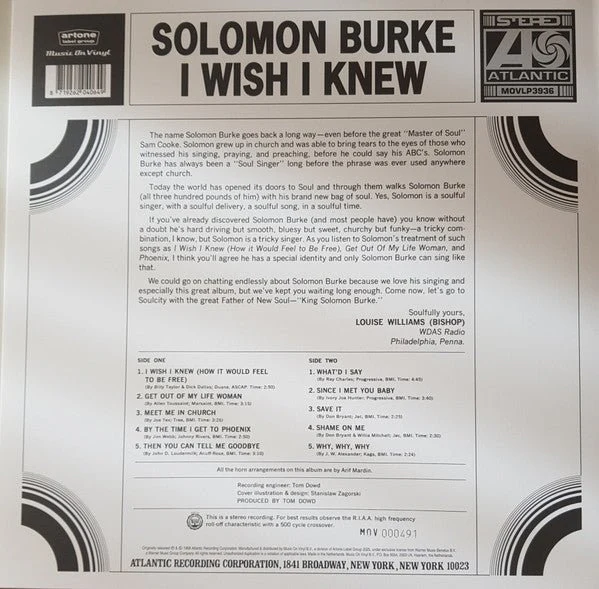 LP Solomon Burke – I Wish I Knew Nuevo precintado - Image 2