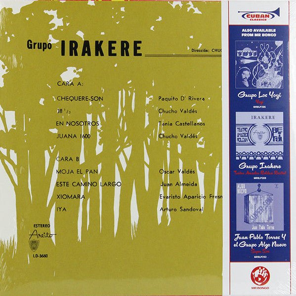 LP Grupo Irakere ‎– Grupo Irakere Nuevo precintado - Image 2