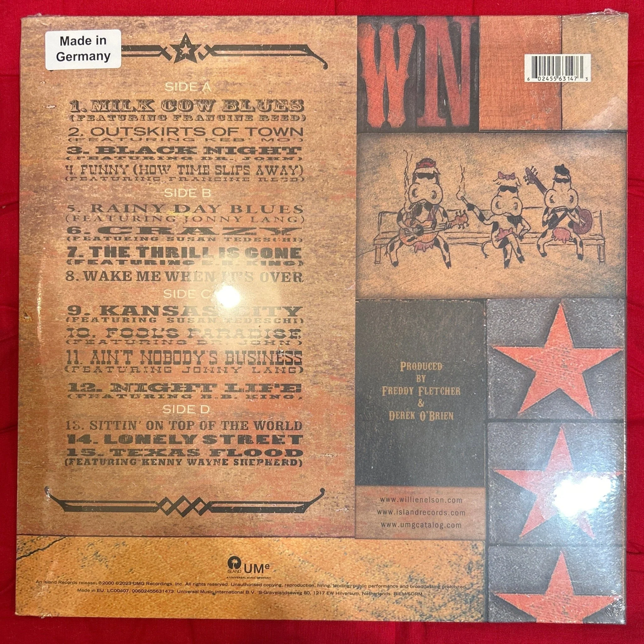 LP Willie Nelson – Milk Cow Blues Nuevo precintado - Image 2