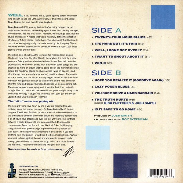 LP Joe Bonamassa – Blues Deluxe Vol. 2 Nuevo precintado - Image 2