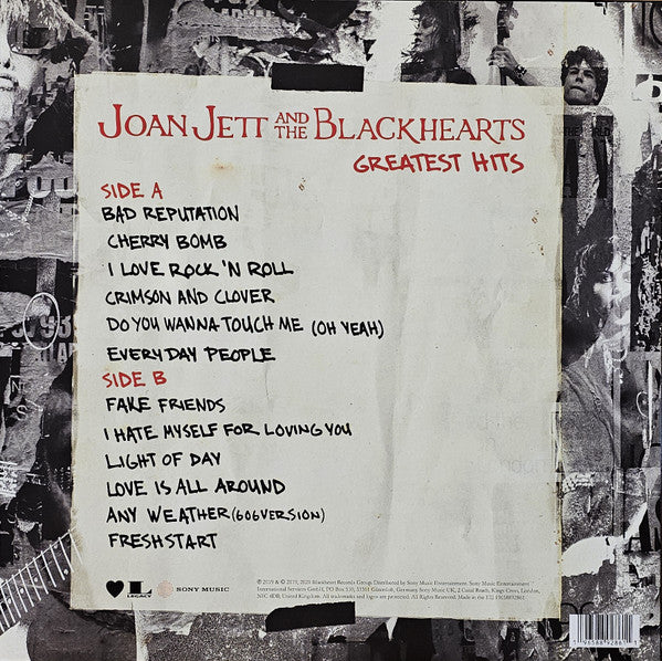 LP Joan Jett & The Blackhearts ‎– Greatest Hits  Nuevo precintado - Image 2