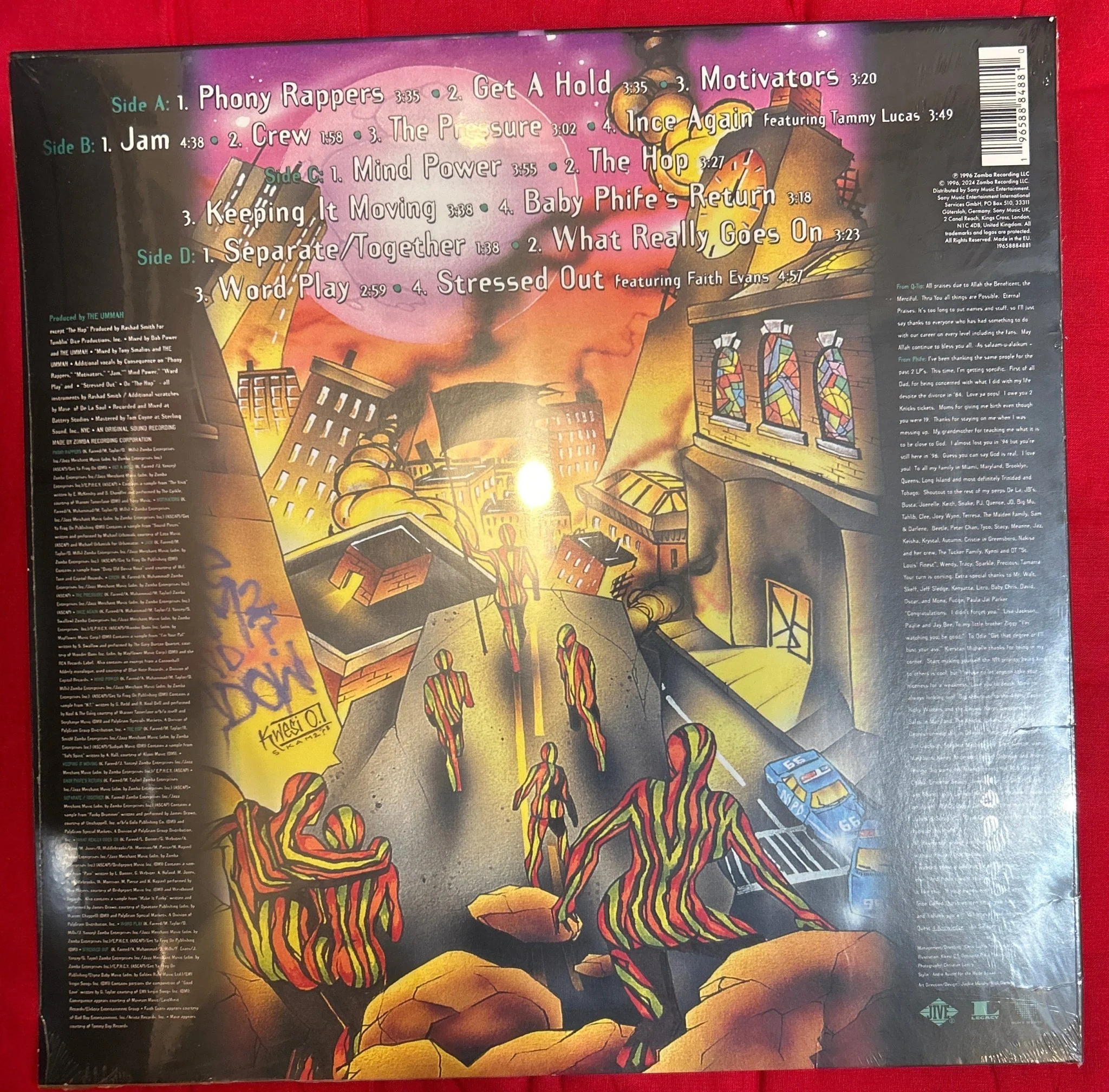LP A Tribe Called Quest ‎– Beats, Rhymes And Life (Carpeta Dañada) Nuevo precintado - Image 2