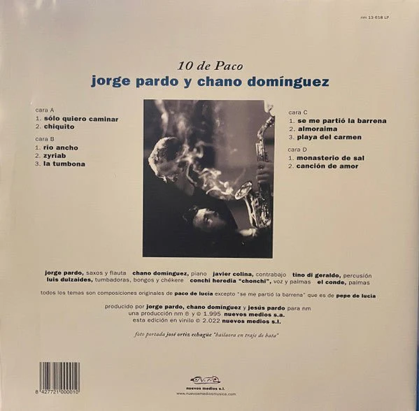 LP Jorge Pardo, Chano Domínguez, Javier Colina, Tino Di Geraldo – 10 de Paco Nuevo precintado - Image 2