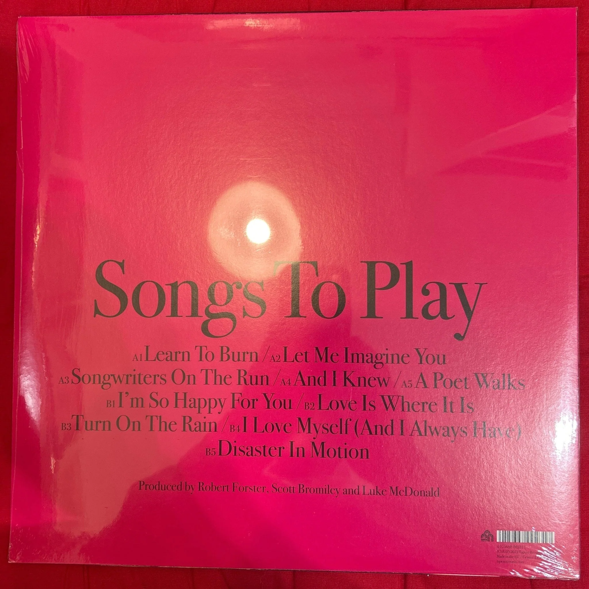 LP Robert Forster ‎– Songs To Play Nuevo precintado - Image 2