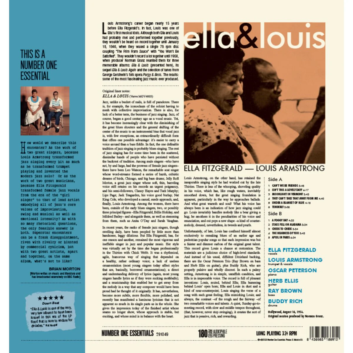 LP Ella Fitzgerald & Louis Armstrong – Ella & Louis Nuevo precintado - Image 2
