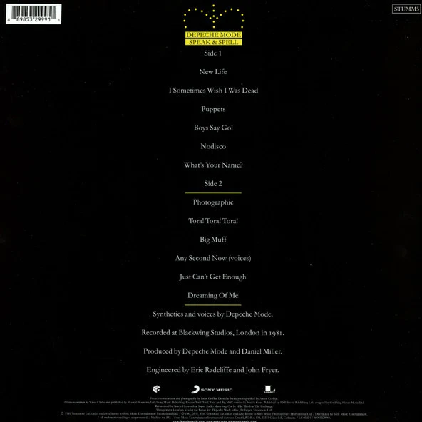 LP Depeche Mode – Speak & Spell Nuevo precintado - Image 2