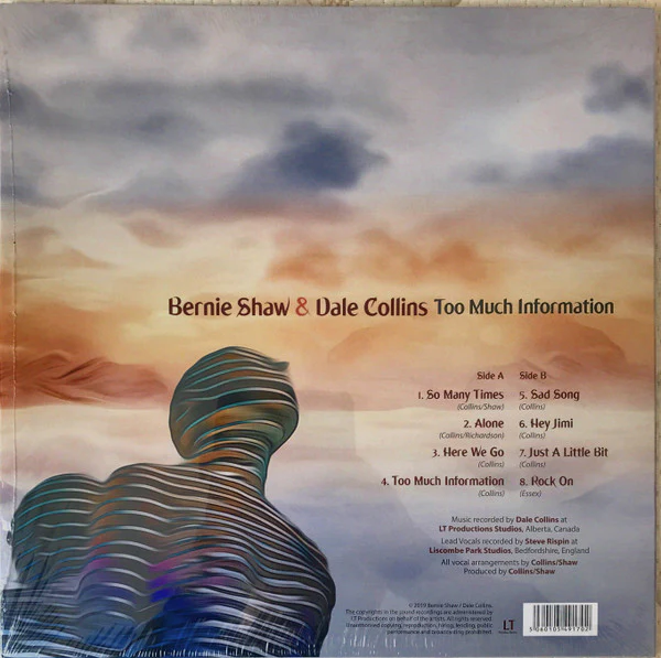 LP Bernie Shaw & Dale Collins  ‎– Too Much Information Nuevo precintado - Image 2