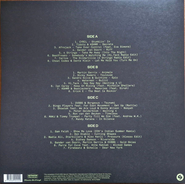 LP V/A ‎– Spinnin' Records - 25 Years - Chapter 1 Nuevo precintado - Image 2
