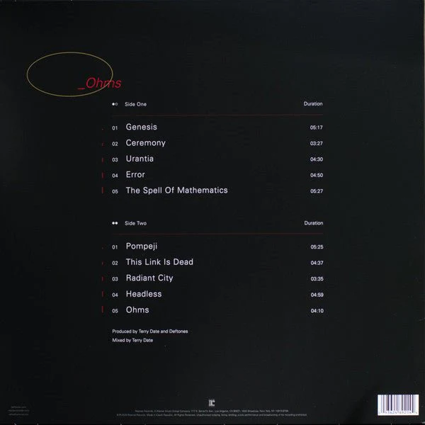 LP Deftones ‎– _Ohms Nuevo precintado - Image 2