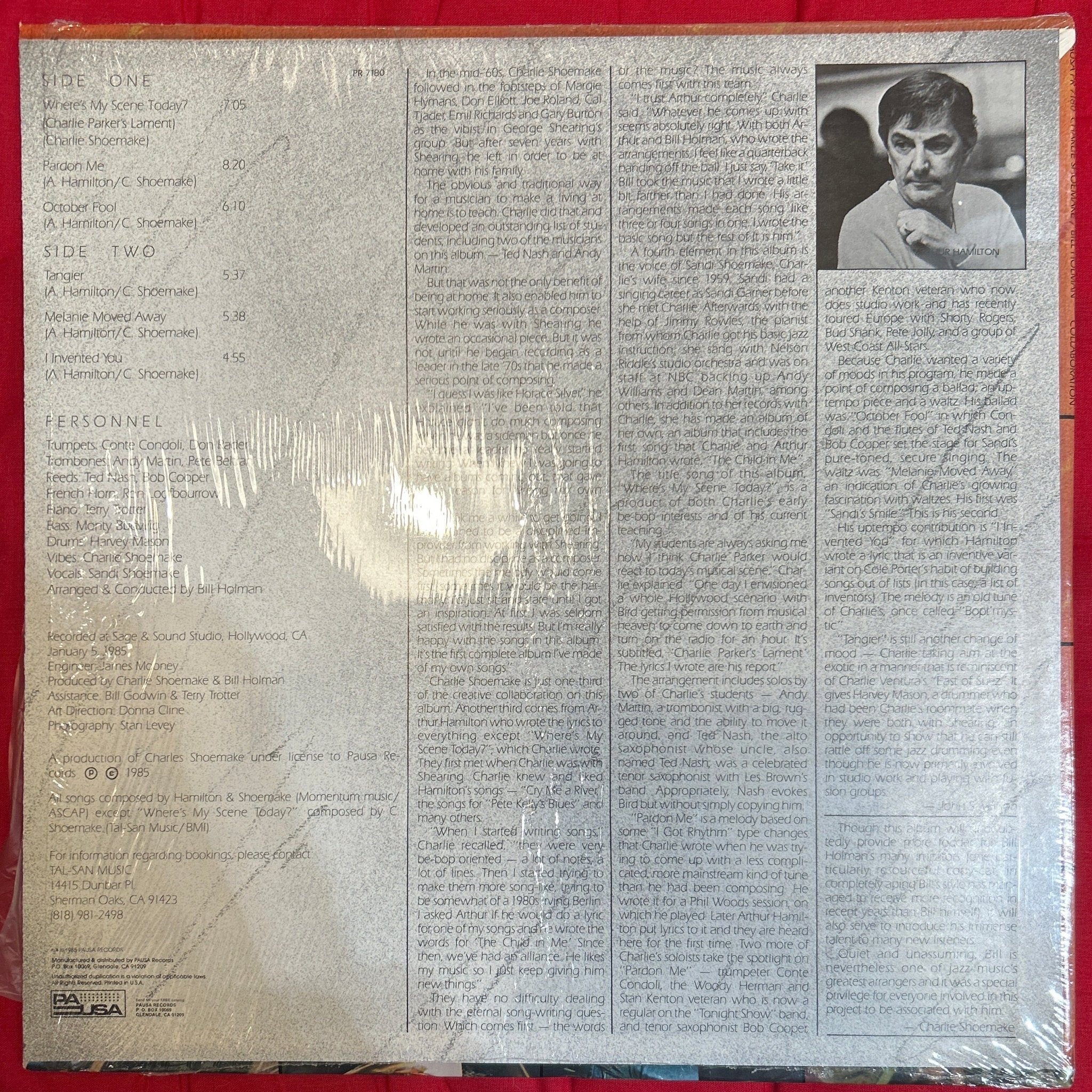 LP Charlie Shoemake / Bill Holman With The Voice Of Sandi Shoemake ‎– Collaboration  2ª Mano - Image 2