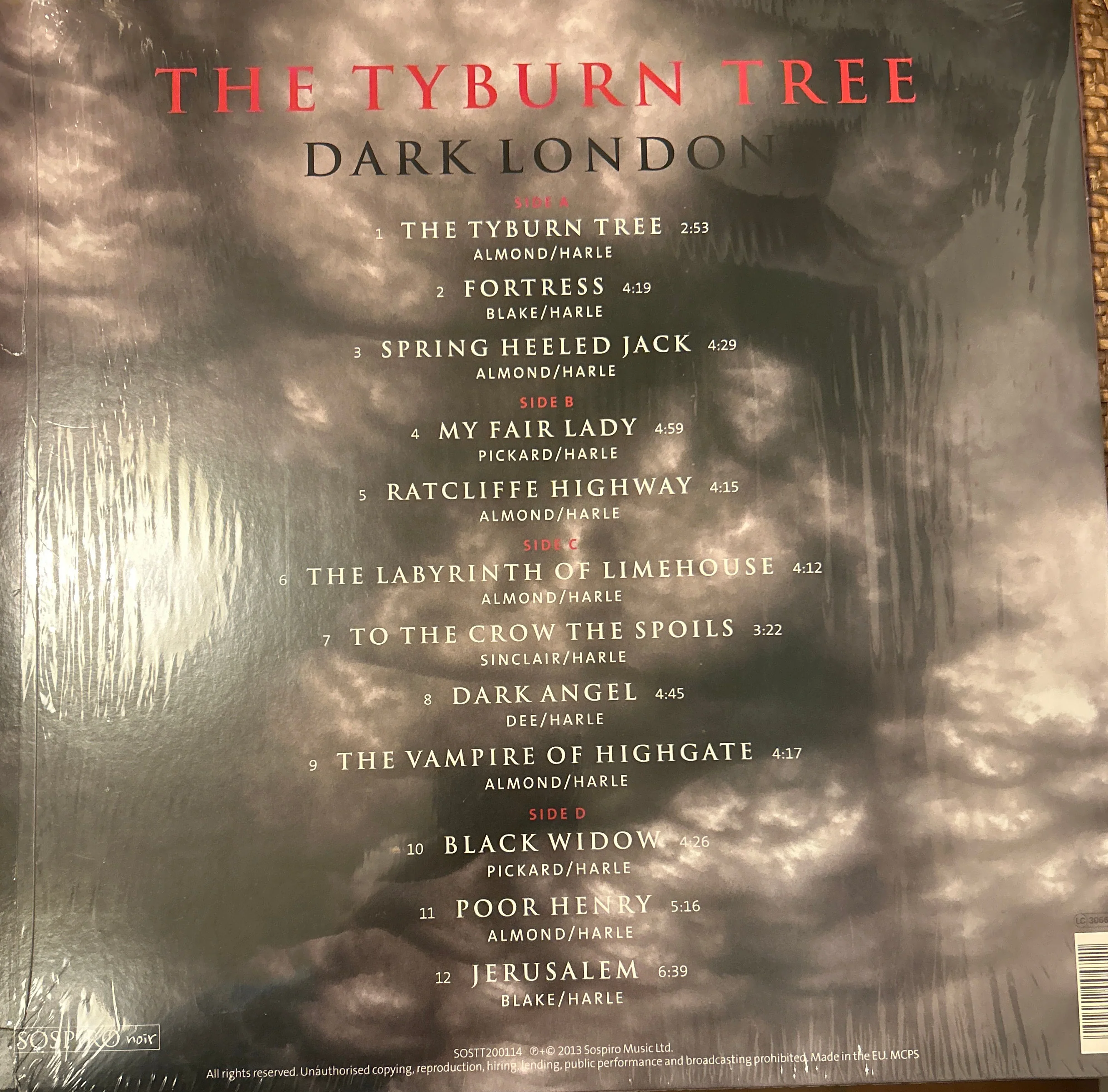 LP John Harle, Marc Almond ‎– The Tyburn Tree (Dark London) 2ª Mano - Image 2