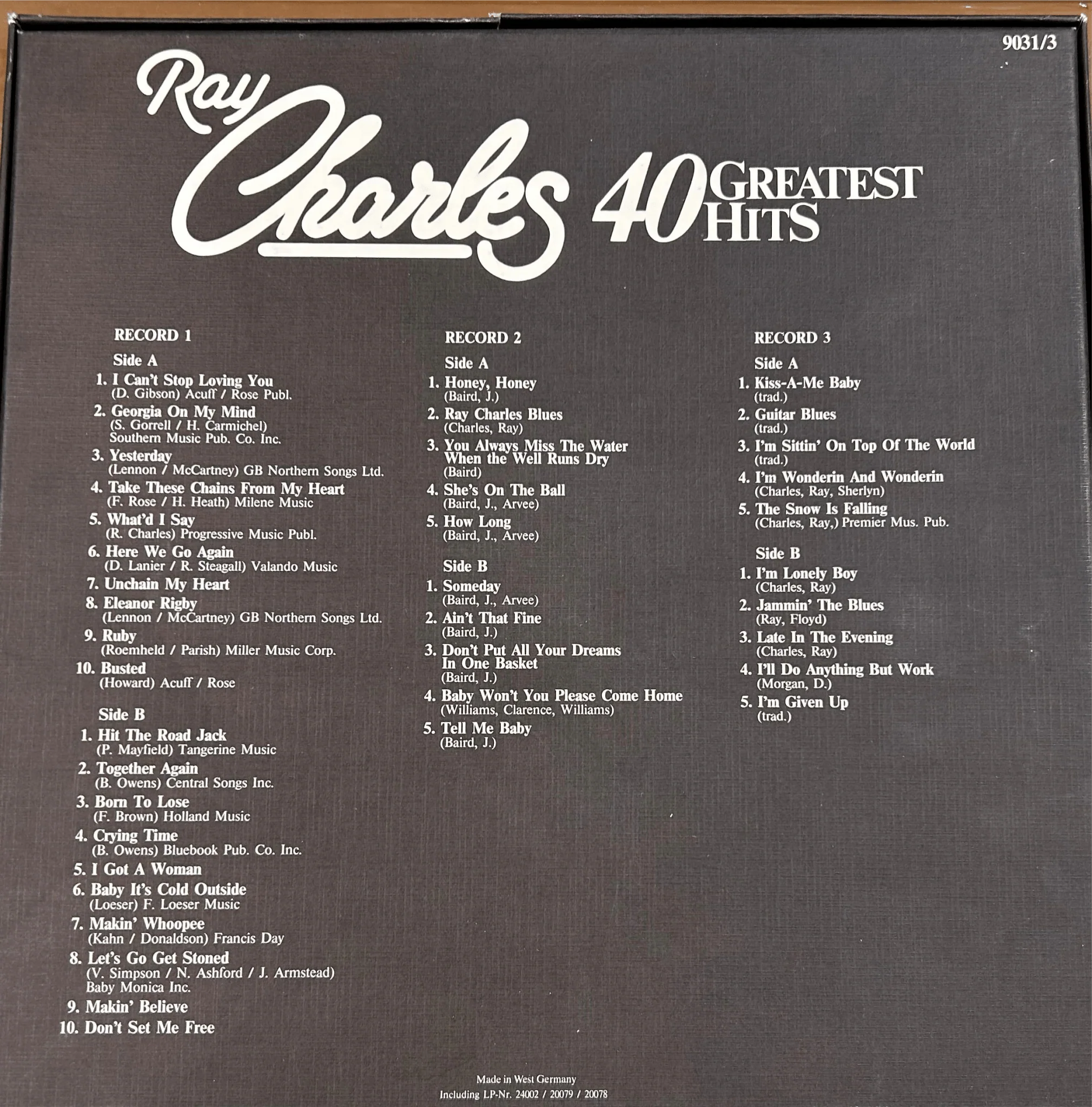 LPBOX Ray Charles ‎– 40 Greatest Hits Nuevo precintado - Image 2