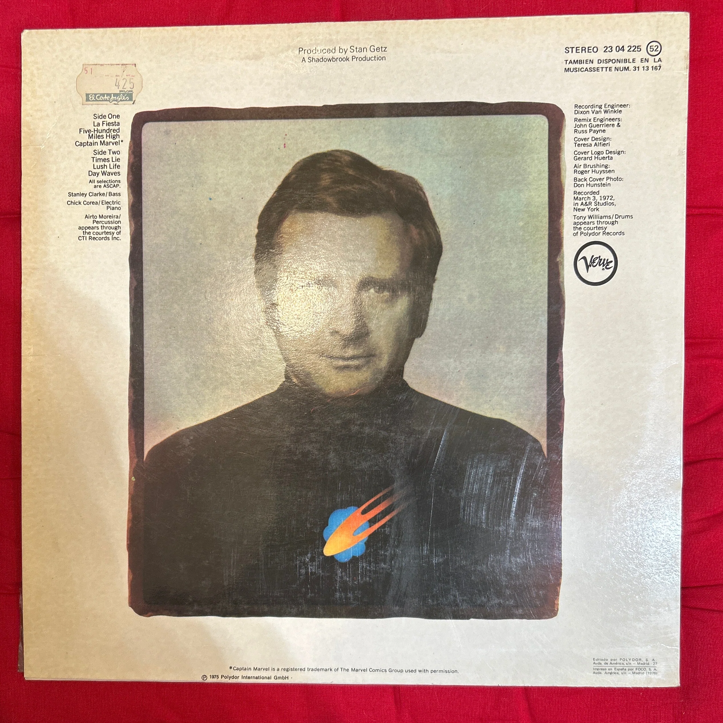 LP Stan Getz ‎– Captain Marvel 2ª Mano - Image 2