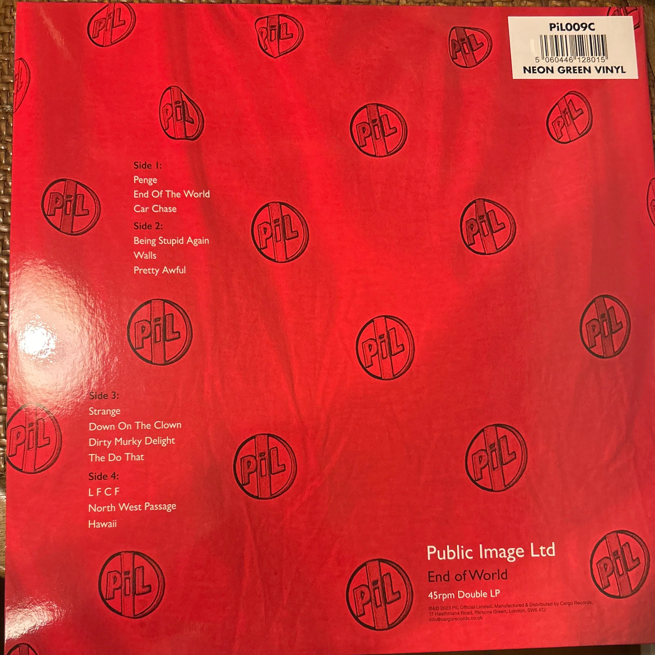 LP PiL ‎– End Of World 2ª Mano (PUBLIC IMAGE LIMITED) - Image 2