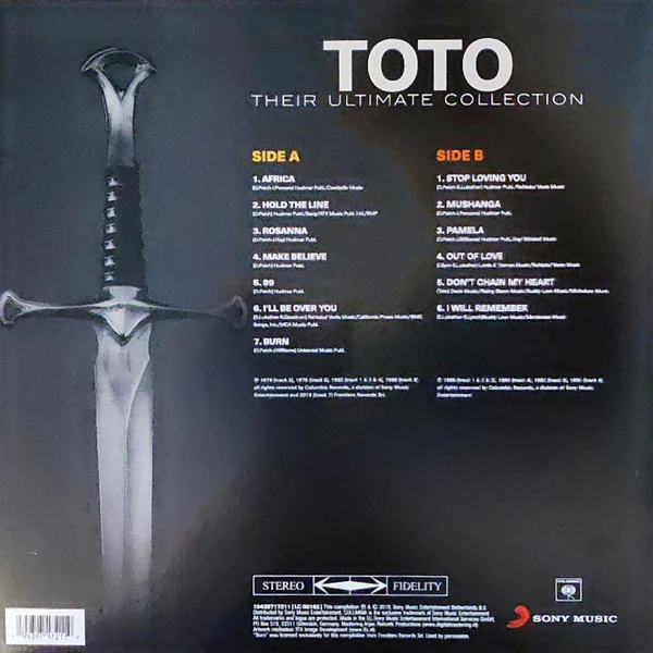 LP Toto ‎– Their Ultimate Collection Nuevo precintado - Image 2
