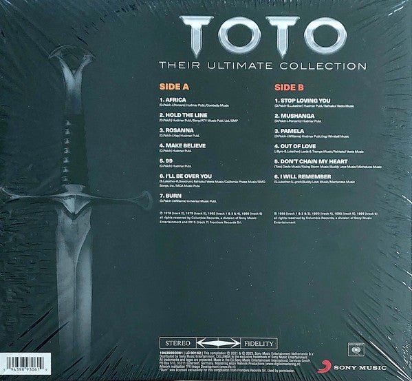 LP Toto ‎– Their Ultimate Collection Nuevo precintado - Image 2