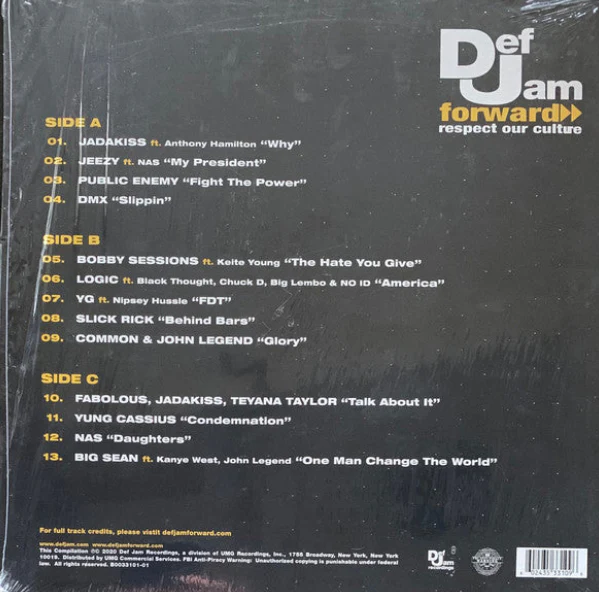 LP V/A –  Various ‎– Def Jam Forward: Respect Our Culture Nuevo precintado - Image 2