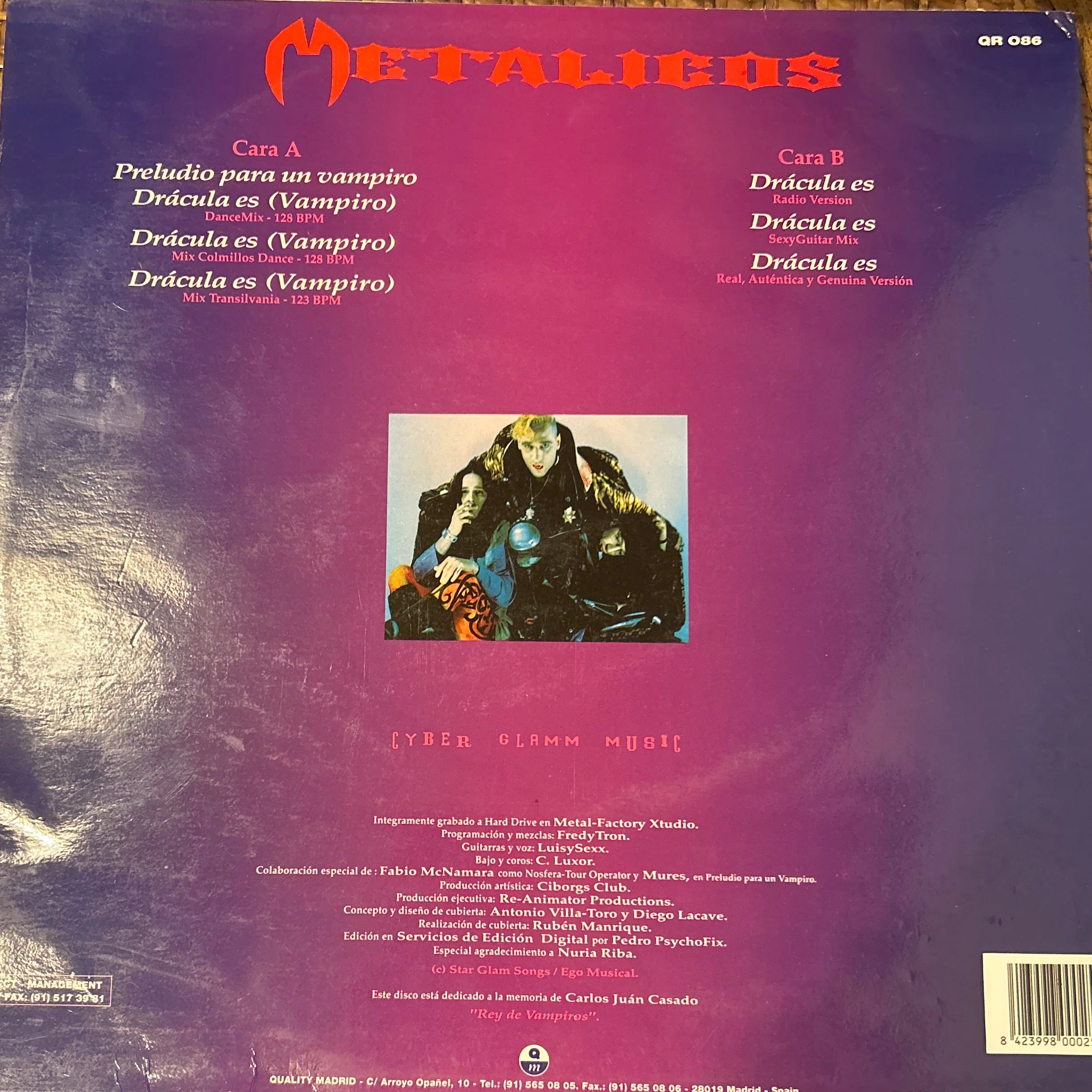 LP Metalicos ‎– Drácula Es 2ª Mano - Image 2