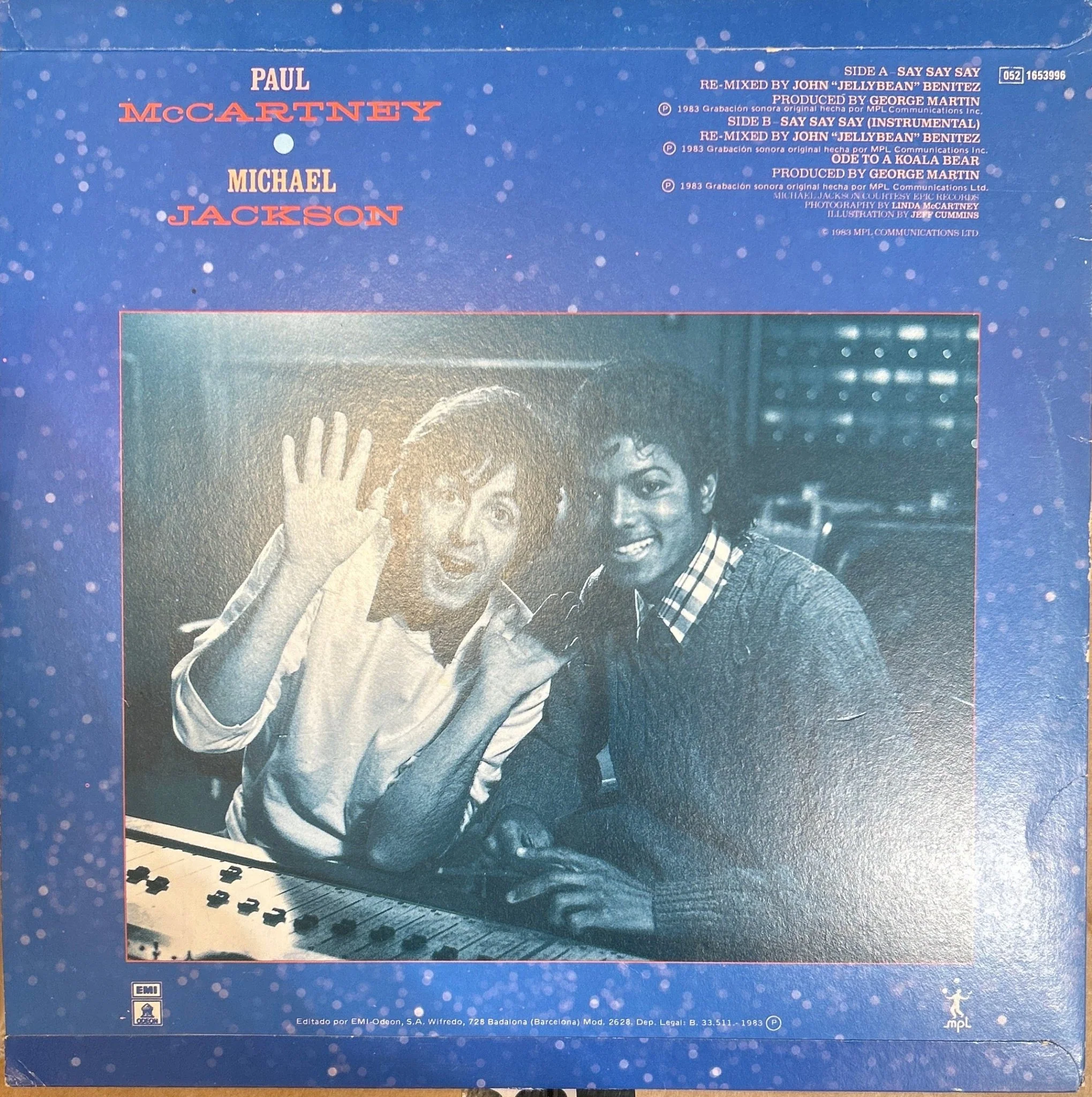 MAXISINGLE Paul McCartney & Michael Jackson ‎– Say Say Say 2ª Mano - Image 2