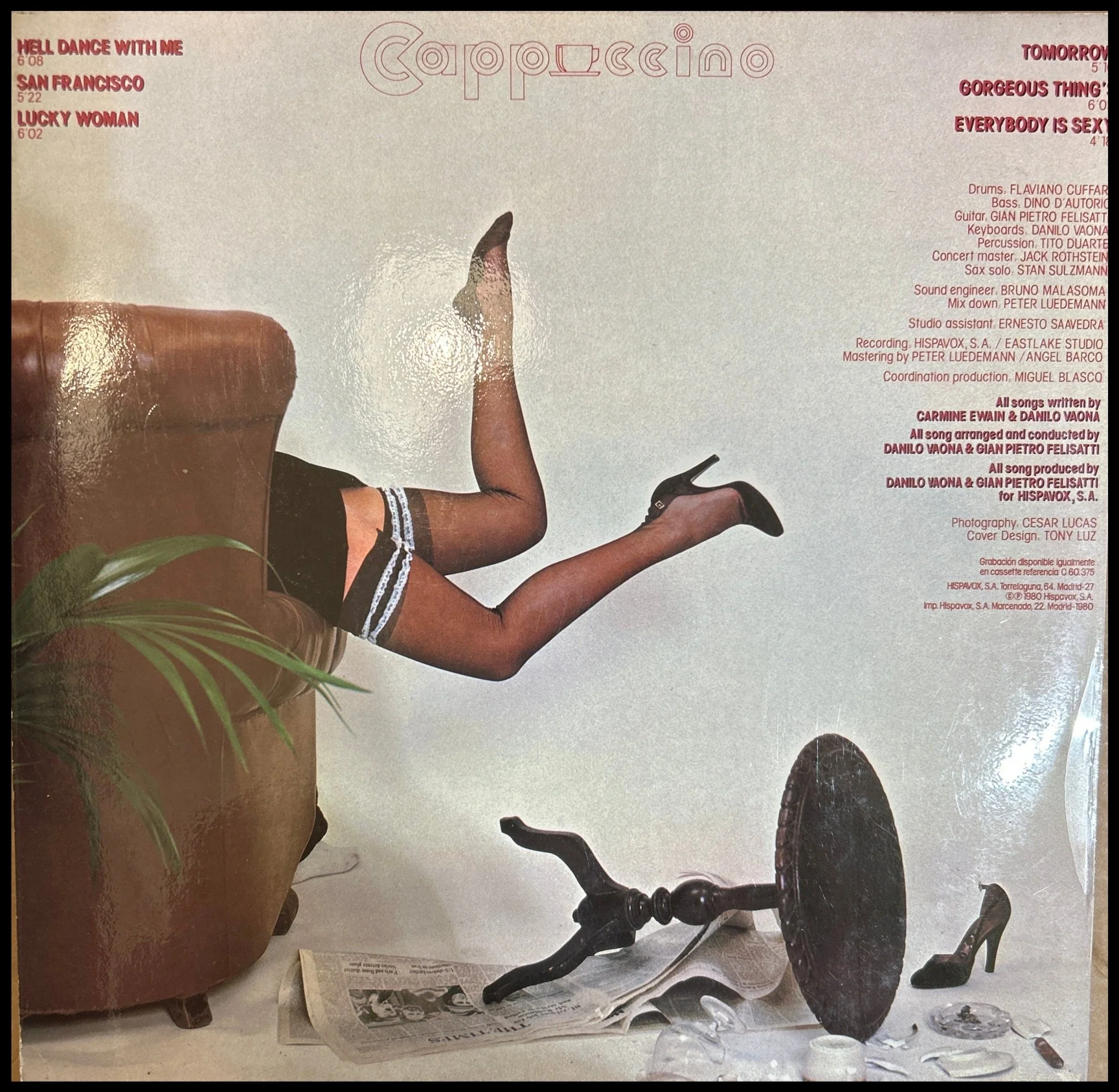LP Cappuccino ‎– Cappuccino 2ª Mano - Image 2